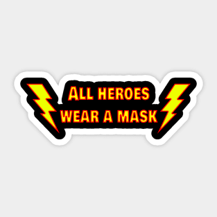 Mask 4 heroes Sticker